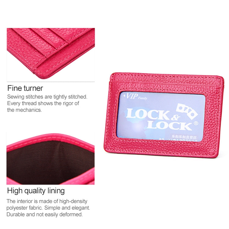 KB37 Antimagnetic RFID Litchi Texture Leather Card Holder Wallet Billfold for Men and Women (Red) - Antimagnetic RFID Package by PMC TechLife | Online Shopping South Africa | PMC TechLife | Buy Now Pay Later Mobicred