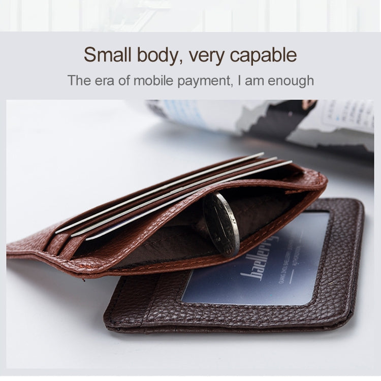 KB37 Antimagnetic RFID Litchi Texture Leather Card Holder Wallet Billfold for Men and Women (Red) - Antimagnetic RFID Package by PMC TechLife | Online Shopping South Africa | PMC TechLife | Buy Now Pay Later Mobicred