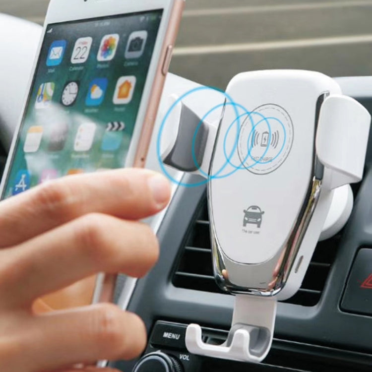 Car Air Outlet Bracket Wireless Charger Qi Standard Wireless Charger(White) - Wireless Charger Holders by PMC TechLife | Online Shopping South Africa | PMC TechLife