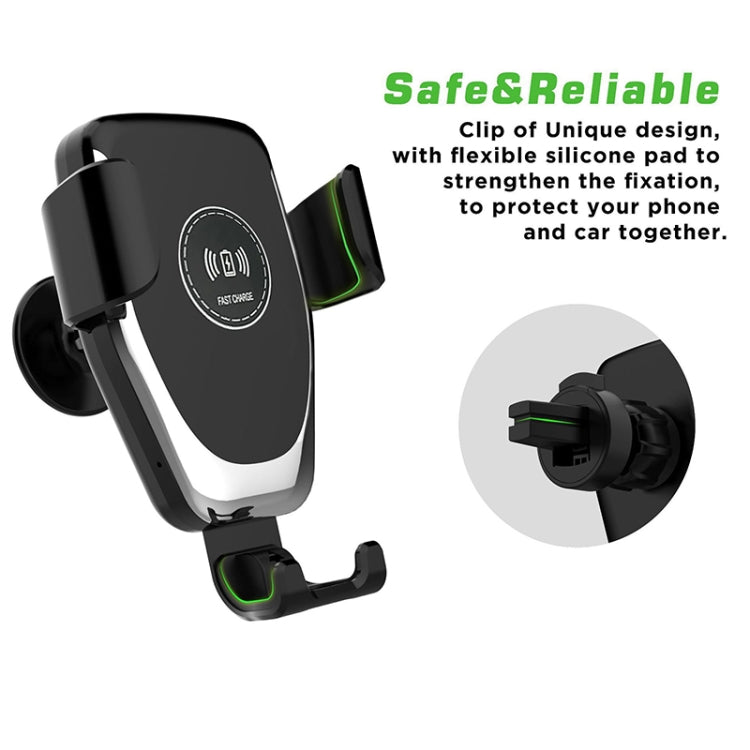 Car Air Outlet Bracket Wireless Charger Qi Standard Wireless Charger(White) - Wireless Charger Holders by PMC TechLife | Online Shopping South Africa | PMC TechLife