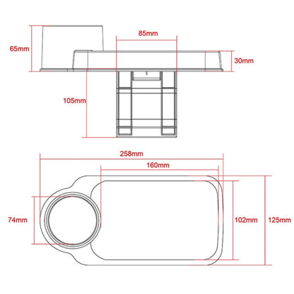 SHUNWEI SD-1511 Portable Vehicle MultifunctionCup Holder Cell Phone Holder, For iPhone, Galaxy, Huawei, Xiaomi, Sony, LG, HTC, Google and other Smartphones(Black) - Car Holders by SHUNWEI | Online Shopping South Africa | PMC Jewellery