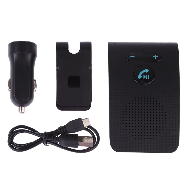 SP09 Multipoint Wireless Bluetooth V4.2 Handsfree Car Kit Speaker Speakerphone, Support Voice Readout & Vibration Sensor - free shipping - PMC TechLife - Order now!