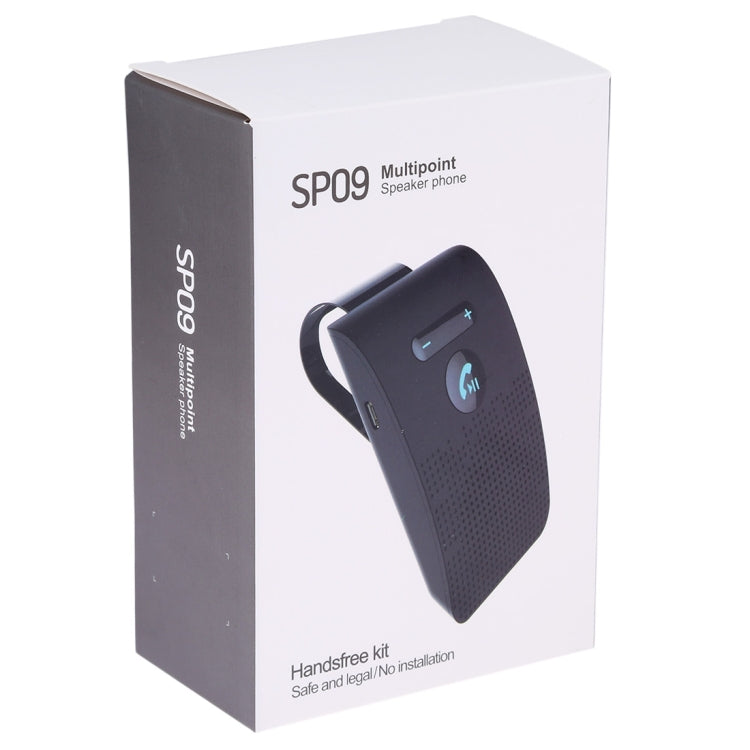 SP09 Multipoint Wireless Bluetooth V4.2 Handsfree Car Kit Speaker Speakerphone, Support Voice Readout & Vibration Sensor - free shipping - PMC TechLife - Order now!