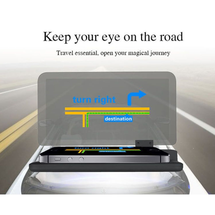 H6 Multi-function Car Smartphone Navigation Head Up Display Holder for 6 Inch Smartphone - Car Holders by PMC TechLife | Online Shopping South Africa | PMC TechLife