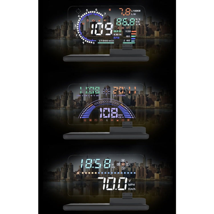 H6 Multi-function Car Smartphone Navigation Head Up Display Holder for 6 Inch Smartphone - Car Holders by PMC TechLife | Online Shopping South Africa | PMC TechLife