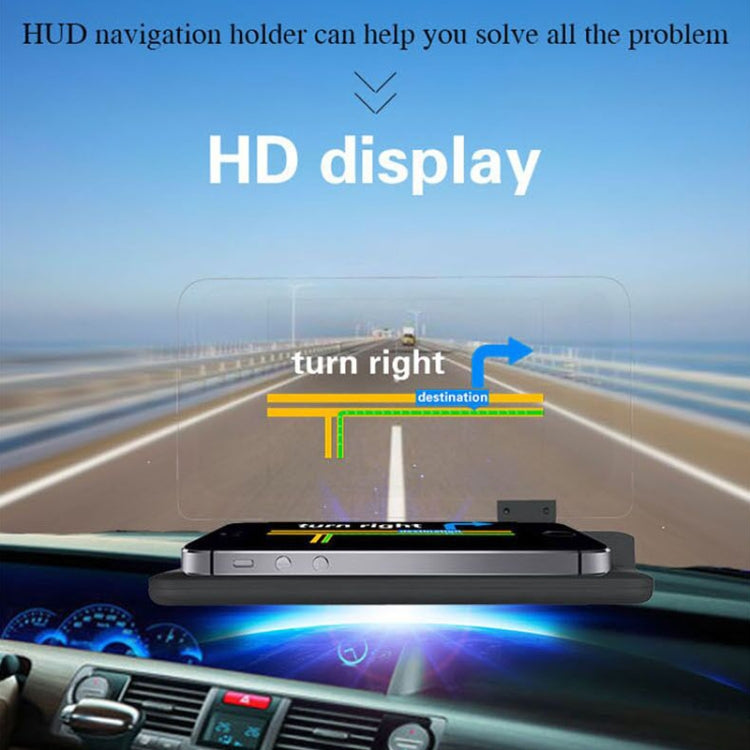 H6 Multi-function Car Smartphone Navigation Head Up Display Holder for 6 Inch Smartphone - Car Holders by PMC TechLife | Online Shopping South Africa | PMC TechLife