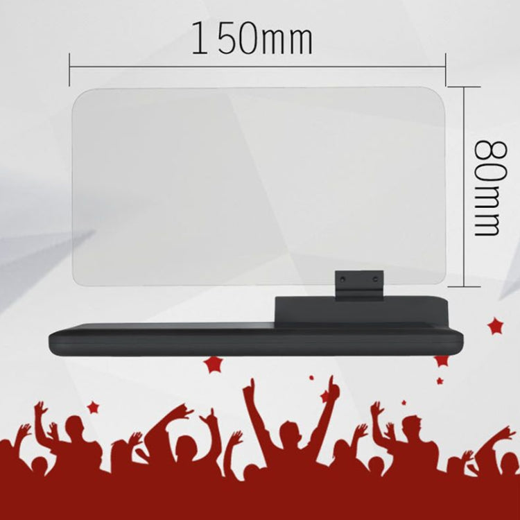 H6 Multi-function Car Smartphone Navigation Head Up Display Holder for 6 Inch Smartphone - Car Holders by PMC TechLife | Online Shopping South Africa | PMC TechLife