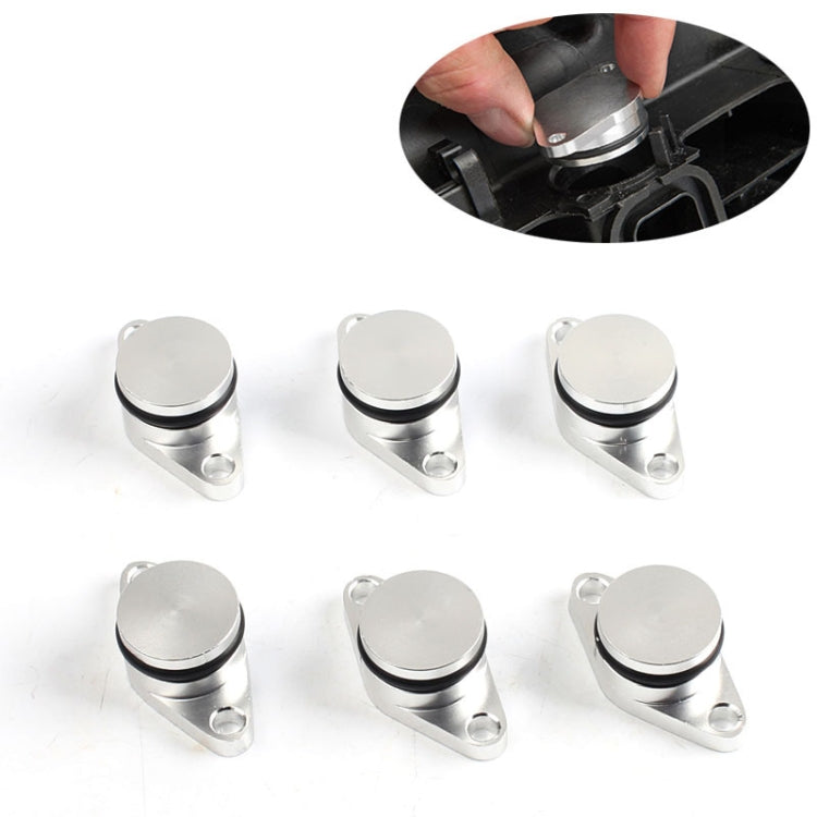 6 PCS 22mm Swirl Flap Flaps Delete Removal Blanks Plugs for BMW M57 (6-cylinder)(Silver) - Engine Fittings by PMC TechLife | Online Shopping South Africa | PMC TechLife | Buy Now Pay Later Mobicred