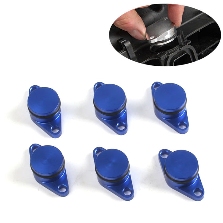 6 PCS 33mm Swirl Flap Flaps Delete Removal Blanks Plugs for BMW M57 (6-cylinder)(Blue) - Engine Fittings by PMC TechLife | Online Shopping South Africa | PMC TechLife | Buy Now Pay Later Mobicred