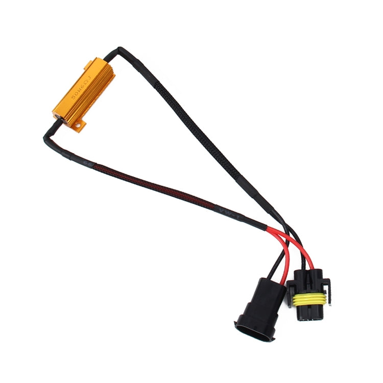 2 PCS H11 50W 6 Ohms Load Resistor Car Canbus Error Canceller Decoder Cable - free shipping - PMC TechLife - Order now!