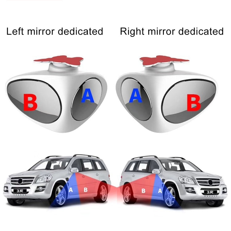 3R-051 360 Degrees Rotatable Left Blind Spot Side Assistant Mirror for Auto Car - Convex Mirror & Accessories by 3R | Online Shopping South Africa | PMC TechLife | Buy Now Pay Later Mobicred