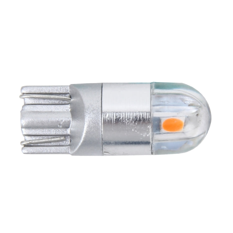 2 PCS T10 2W 2 SMD-3030 LED Car Clearance Lights Lamp, DC 12V (Yellow Light) - free shipping - PMC TechLife - Order now!