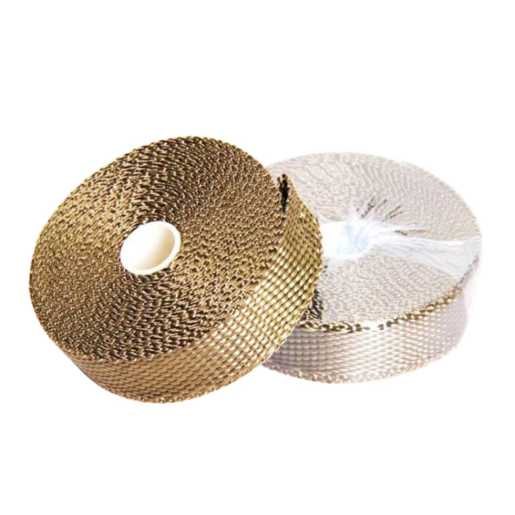 15m Titanium Gold Exhaust Wrap Auto Motor Exhaust Heat Shield Wrap Heat Resistant Wrap - free shipping - PMC TechLife - Order now!