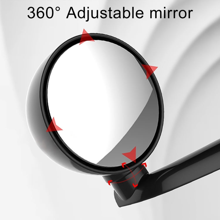 3R-095 Auxiliary Rear View Mirror Car Adjustable Blind Spot Mirror Wide Angle Auxiliary Rear View Side Mirror for Right Mirror(Black) - Convex Mirror & Accessories by 3R | Online Shopping South Africa | PMC TechLife | Buy Now Pay Later Mobicred