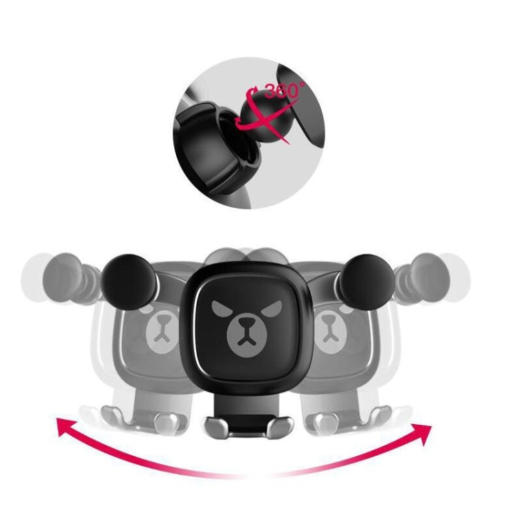 Big Eyes Pattern Gravity Cartoon Air Vent Car Mount Phone Holder(Black) - free shipping - PMC TechLife - Order now!