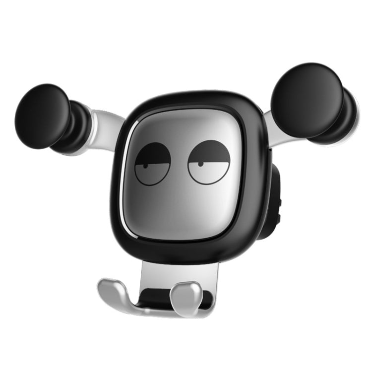 Big Eyes Pattern Gravity Cartoon Air Vent Car Mount Phone Holder(Silver) - Car Holders by PMC TechLife | Online Shopping South Africa | PMC TechLife
