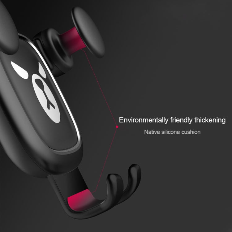 Big Eyes Pattern Gravity Cartoon Air Vent Car Mount Phone Holder(Silver) - Car Holders by PMC TechLife | Online Shopping South Africa | PMC TechLife
