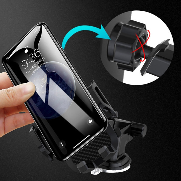 Multi-function Vehicle Navigation Frame Suction Cup Car Mount Phone Holder(Black) - free shipping - PMC TechLife - Order now!