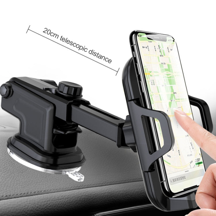 Multi-function Vehicle Navigation Frame Suction Cup Car Mount Phone Holder(Black) - free shipping - PMC TechLife - Order now!