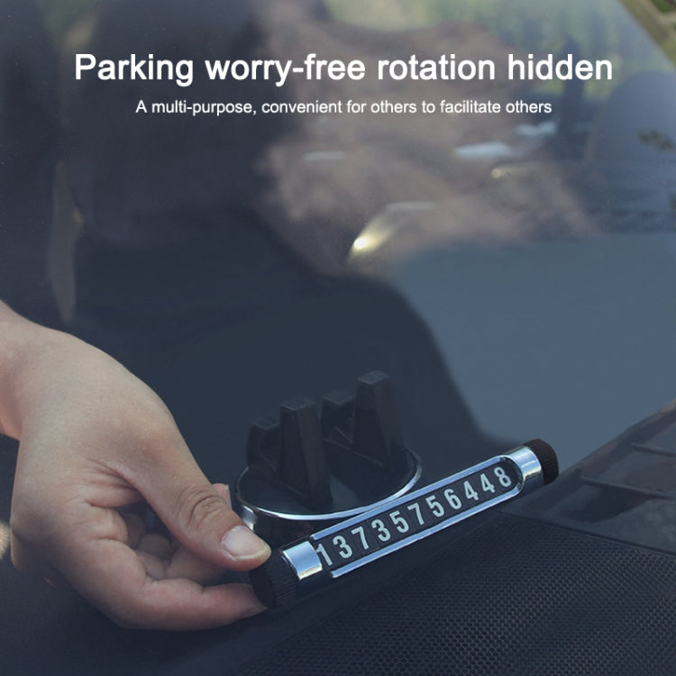 Multi-function Car Instrument Panel Mobile Phone Holder Temporary Parking Card(Red) - Car Holders by PMC TechLife | Online Shopping South Africa | PMC TechLife
