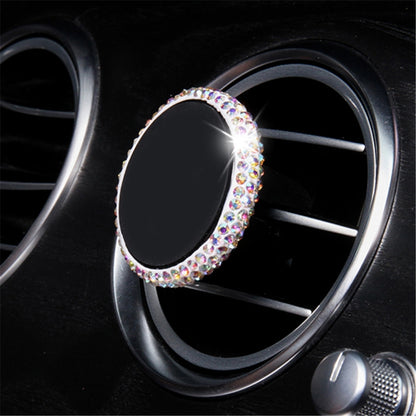 Car Diamond Magnetic Air Outlet Mobile Phone Holder (Colourful White) - Car Holders by PMC Jewellery | Online Shopping South Africa | PMC Jewellery