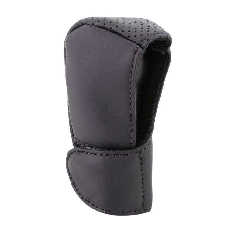 Universal Nonslip Breathable Genuine Leather Car Gear Shift Knob Cover(Black) - Shift Knob by PMC TechLife | Online Shopping South Africa | PMC TechLife | Buy Now Pay Later Mobicred