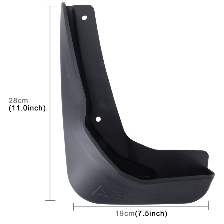 4 PCS Car Auto Semi-Rigid PVC Splash Flaps Mudguards Fender Guard for Audi A3 Sedan 2014 - Mudguards by PMC TechLife | Online Shopping South Africa | PMC TechLife | Buy Now Pay Later Mobicred