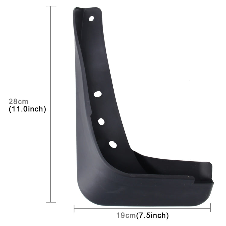 4 PCS Car Auto Semi-Rigid PVC Splash Flaps Mudguards Fender Guard for Audi A3 Sedan 2014 - Mudguards by PMC TechLife | Online Shopping South Africa | PMC TechLife | Buy Now Pay Later Mobicred