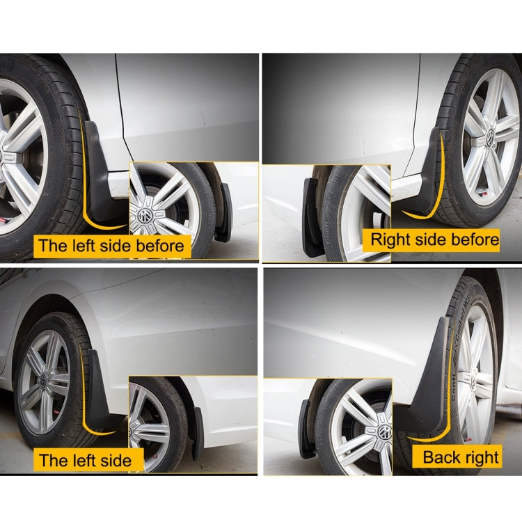 4 PCS Car Auto Semi-Rigid PVC Splash Flaps Mudguards Fender Guard for Audi A4L 2016 Version - free shipping - PMC TechLife - Order now!