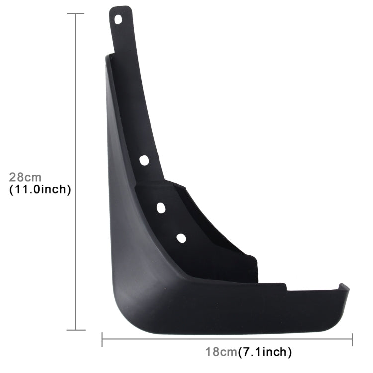 4 PCS Car Auto Semi-Rigid PVC Splash Flaps Mudguards Fender Guard for Audi A4L 2016 Version - free shipping - PMC TechLife - Order now!