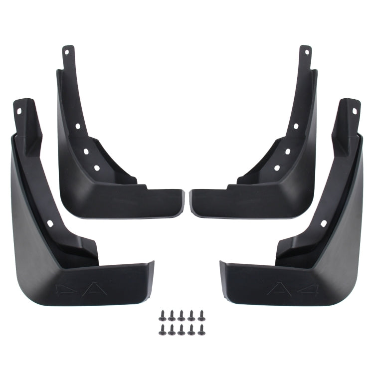 4 PCS Car Auto Semi-Rigid PVC Splash Flaps Mudguards Fender Guard for Audi A4L 2016 Version - free shipping - PMC TechLife - Order now!