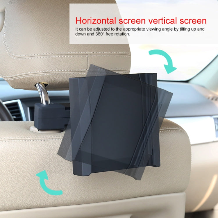 JT-G05 360 Degree Rotating Rear Seat Car Tablets Holder (Black) - Car Holders by PMC TechLife | Online Shopping South Africa | PMC TechLife