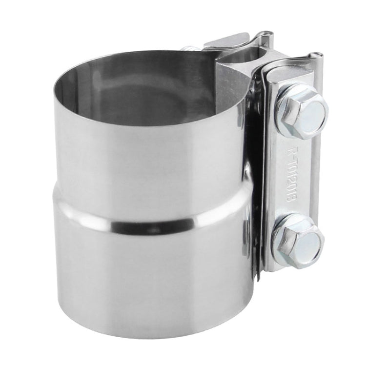 2.5 inch Car Turbo Exhaust Downpipe Stainless Steel Lap Joint Band Clamp - Booster Cable & Clip by PMC TechLife | Online Shopping South Africa | PMC TechLife