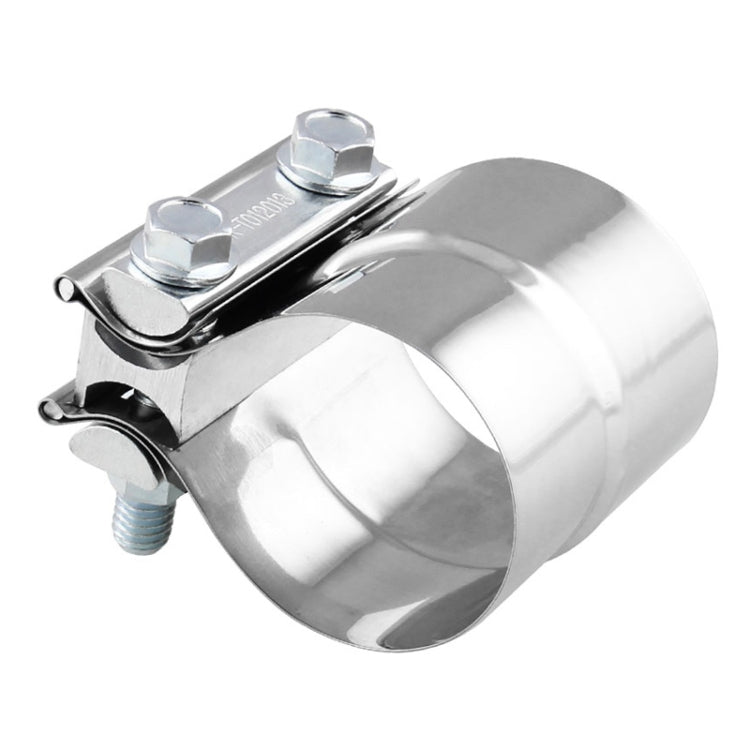 2.5 inch Car Turbo Exhaust Downpipe Stainless Steel Lap Joint Band Clamp - Booster Cable & Clip by PMC TechLife | Online Shopping South Africa | PMC TechLife