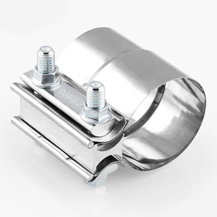 2.5 inch Car Turbo Exhaust Downpipe Stainless Steel Lap Joint Band Clamp - Booster Cable & Clip by PMC TechLife | Online Shopping South Africa | PMC TechLife