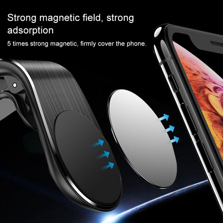 Car Metal Magnetic Air Outlet Mobile Phone Holder Bracket (Black) - Car Holders by PMC TechLife | Online Shopping South Africa | PMC TechLife