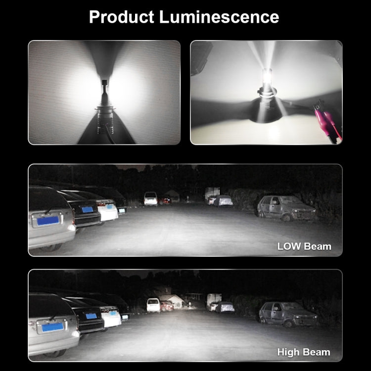 2 PCS M3 H8 / H9 / H11 DC9-32V / 17W / 6500K / 2000LM IP68 Car LED Headlight Lamps(Cool White) - LED Headlamps by PMC TechLife | Online Shopping South Africa | PMC TechLife