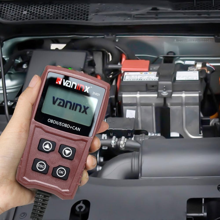 Vaninx IN101 Automotive Scanner Car OBDII / EOBD+ Can Battery Engine Fault Diagnosis Tool Battery Detector - Code Readers & Scan Tools by PMC TechLife | Online Shopping South Africa | PMC TechLife
