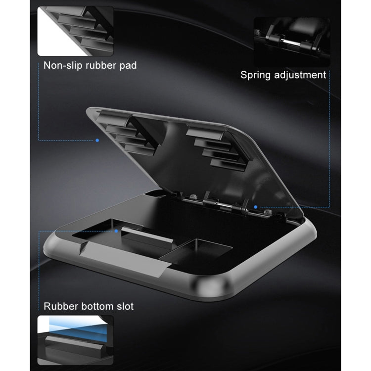 Car Carbon Fiber Texture Silicon Mobile Phone Holder for 3.5-6.8 inches Cellphone - Car Holders by PMC TechLife | Online Shopping South Africa | PMC TechLife