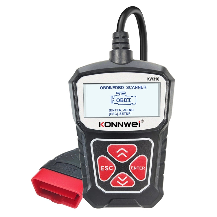 KONNWEI KW310 OBD Car Fault Detector Code Reader ELM327 OBD2 Scanner Diagnostic Tool(Black) - Code Readers & Scan Tools by KONNWEI | Online Shopping South Africa | PMC TechLife | Buy Now Pay Later Mobicred