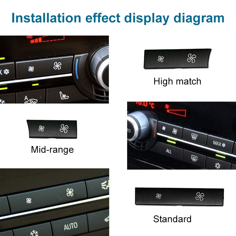 Car Wind Power Switch Air Conditioning Air Volume Button for BMW 5 Series 2011-2017 / 7 Series 2009-2015, Standard Air Volume - free shipping - PMC TechLife - Order now!