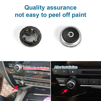 Car Radio Switch Button CD Player Volume Knob 64119350272 for BMW F10 - Car Switches by PMC Jewellery | Online Shopping South Africa | PMC Jewellery