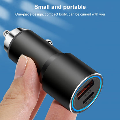 ACC-198 PD 20W + QC3.0 38W Dual Ports Metal Car Charger (Black) - Car Charger by PMC Jewellery | Online Shopping South Africa | PMC Jewellery