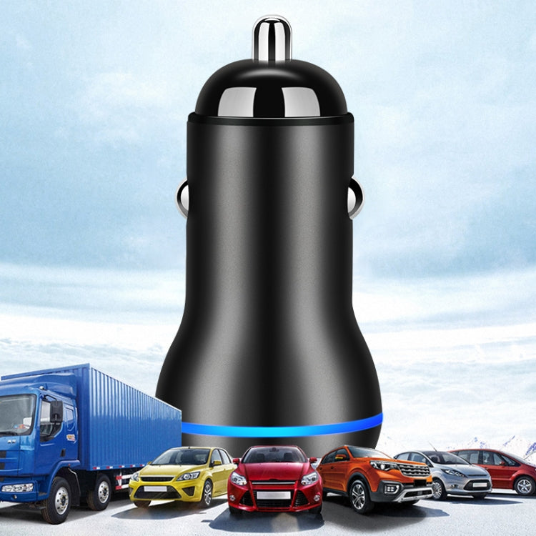 ACC-580 PD 40W Dual Type-C / USB-C Ports Fast Charging Car Charger(Black) - Car Charger by PMC TechLife | Online Shopping South Africa | PMC TechLife