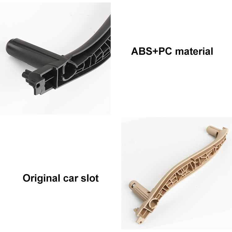 Car Left Side Inside Doors Handle Pull Trim Cover for BMW X5 / X6, Left Driving (Black) - Door Handles by PMC TechLife | Online Shopping South Africa | PMC TechLife