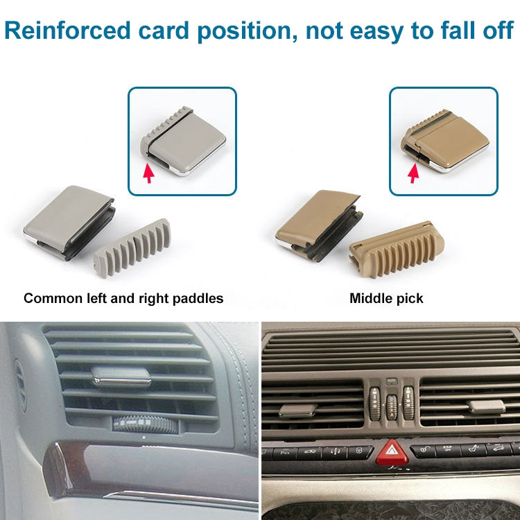 Car Middle Air Conditioning Exhaust Switch Paddle for Mercedes-Benz S Class W220 1998-2005, Left Driving (Grey) - Air Conditioning System by PMC TechLife | Online Shopping South Africa | PMC TechLife
