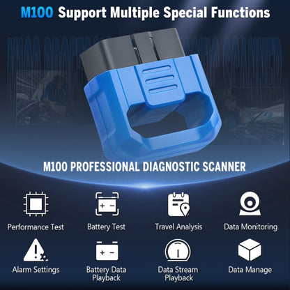 M100 ELM327 Bluetooth 4.0 OBD2 Fault Diagnostic Scanner - Code Readers & Scan Tools by PMC Jewellery | Online Shopping South Africa | PMC Jewellery