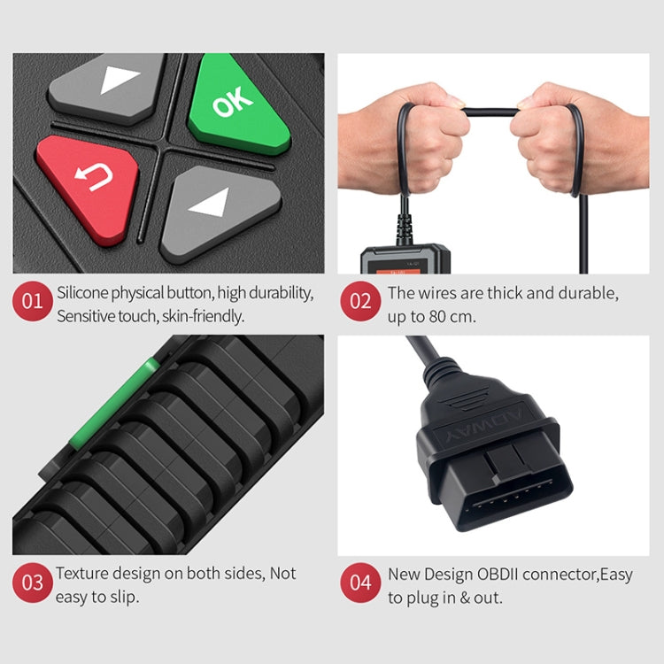 YA101 Car Mini Code Reader OBD2 Fault Detector Diagnostic Tool - Code Readers & Scan Tools by PMC TechLife | Online Shopping South Africa | PMC TechLife