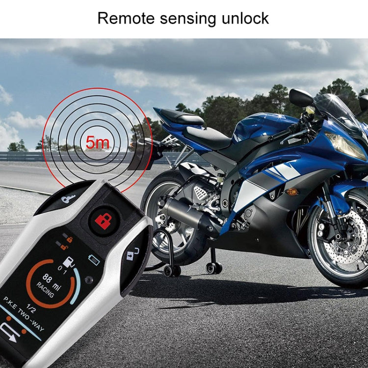 Universal Motorcycle Alarm Bidirectional Anti-theft Device with Induction Remote Control - Theft Protection by PMC TechLife | Online Shopping South Africa | PMC TechLife