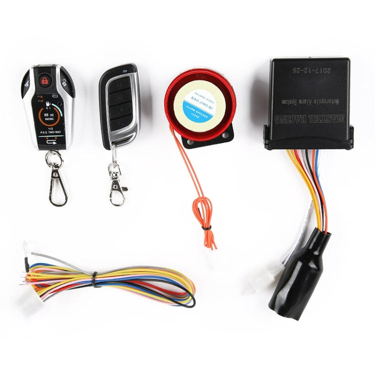 Universal Motorcycle Alarm Bidirectional Anti-theft Device with Induction Remote Control - Theft Protection by PMC TechLife | Online Shopping South Africa | PMC TechLife
